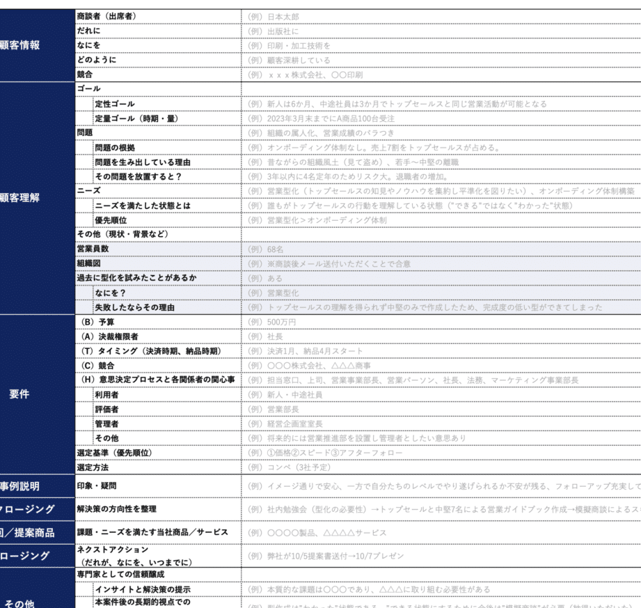 業務効率化!Excelでヒアリングシートをテンプレート化 1