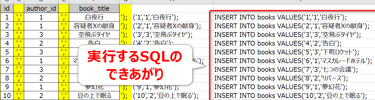 excel e381a7 sql e69687e38292e4bd9ce68890e38199e3828be696b9e6b395e38090e382afe382a8e383aae38091