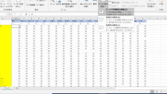 Excelウィンドウ枠が固定できない時の対処法! 1